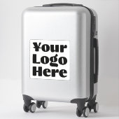 Logo auf der "Off White Vinyl Square Business Bump Aufkleber (Koffer)
