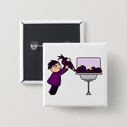 Logo auf Knopf Button (Vorne & Hinten)