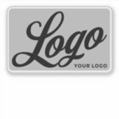 Logo auf Vinyl-Rechteck-Flasche für das Geschäftsw Aufkleber (Vorderseite)