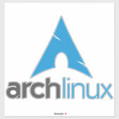 Logo-Aufkleber für Arch Linux Aufkleber (Blatt)