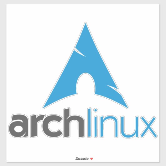 Logo-Aufkleber für Arch Linux Aufkleber (Blatt)