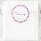 Logo-Aufkleber für Bäckerei VINTAG Runder Aufkleber (Tasche)