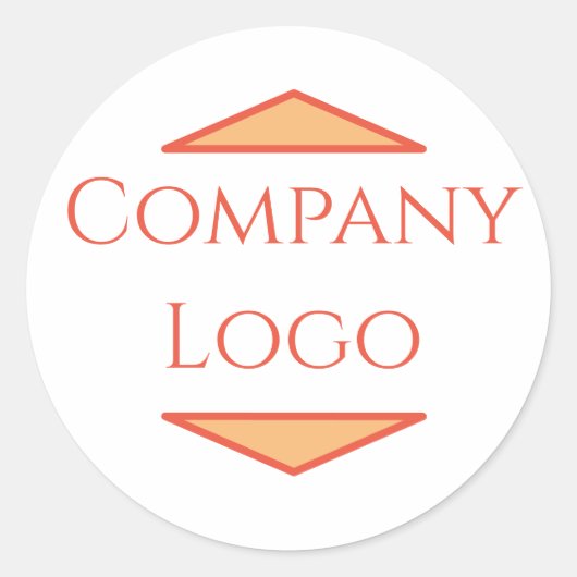 Logo-Aufkleber für benutzerdefinierte Unternehmen Runder Aufkleber (Vorderseite)