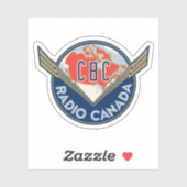 Logo-Aufkleber für CBC 1940er Aufkleber (Blatt)