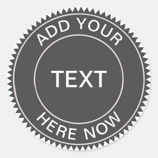 Logo-Aufkleber für coole Hipster-Blackboard-Busine Runder Aufkleber (Vorderseite)