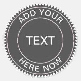 Logo-Aufkleber für coole Hipster-Blackboard-Busine Runder Aufkleber