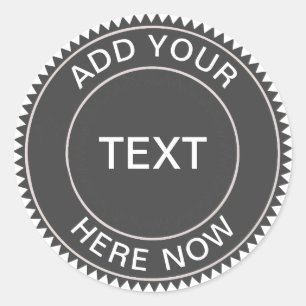 Logo-Aufkleber für coole Hipster-Blackboard-Busine Runder Aufkleber