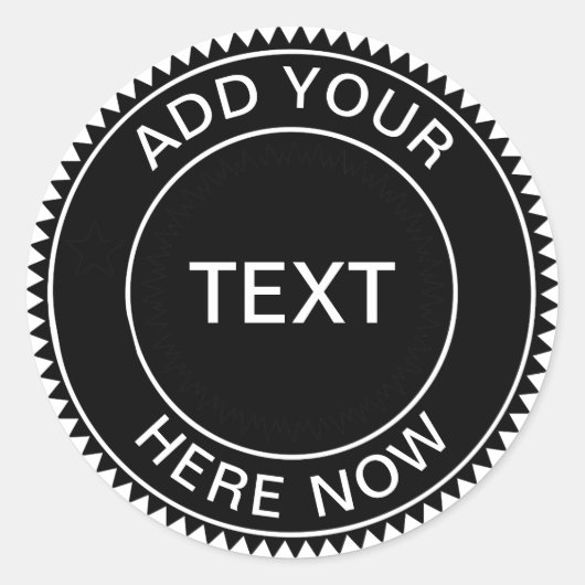 Logo-Aufkleber für coole Hipster Runder Aufkleber (Vorderseite)