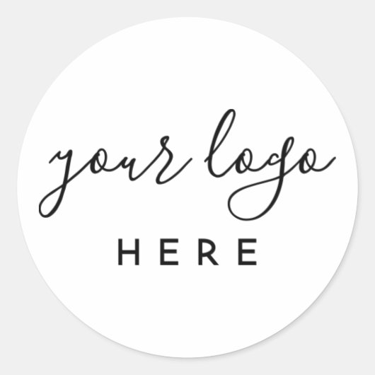 Logo-Aufkleber für das benutzerdefinierte Branding Runder Aufkleber (Vorderseite)