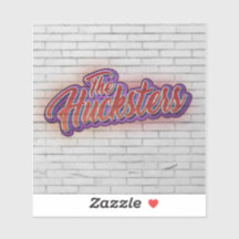 Logo-Aufkleber für das Hucksters-Band