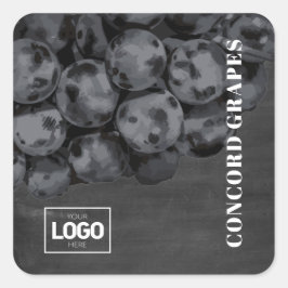 Logo-Aufkleber für das Produkt-Brandy-Koncord-Trau Quadratischer Aufkleber