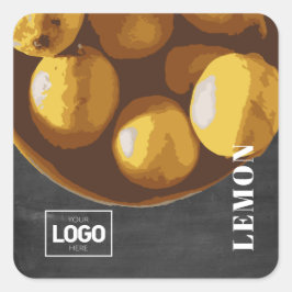 Logo-Aufkleber für das Produkt-Brandy Lemon Quadratischer Aufkleber