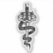 Logo-Aufkleber für den Asylum Fight Club Aufkleber (Vorderseite)