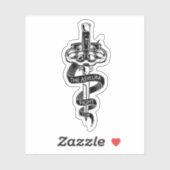 Logo-Aufkleber für den Asylum Fight Club Aufkleber (Blatt)