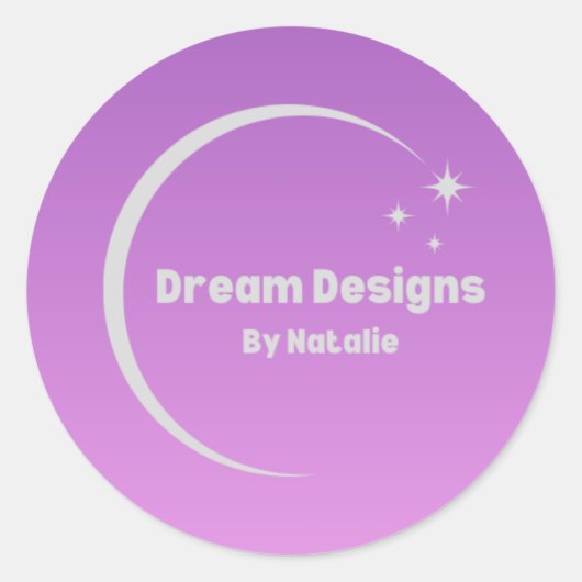 Logo-Aufkleber für die benutzerdefinierte Runde Runder Aufkleber (Vorderseite)