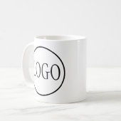 Logo-Aufkleber für die Kaffee-Tasse Kaffeetasse (Vorderseite Links)