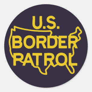 Logo-Aufkleber für die US-Boarder Patrol Runder Aufkleber