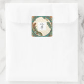 Logo-Aufkleber für die Verpackung von individuell  Quadratischer Aufkleber (Tasche)