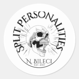 Logo-Aufkleber für einzelne Personen Runder Aufkleber
