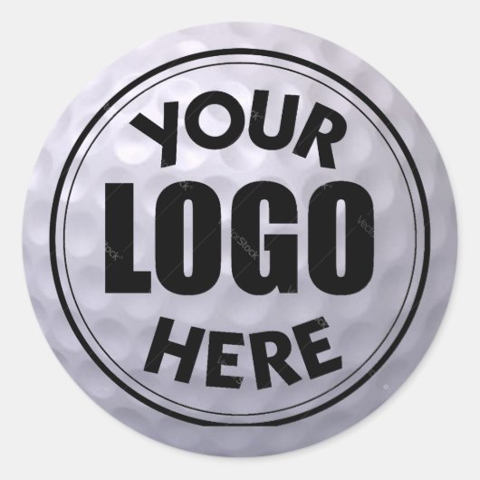 Logo-Aufkleber für Golf-Ball Runder Aufkleber (Vorderseite)
