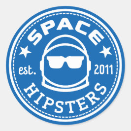 Logo-Aufkleber für große 3"-Hipster Runder Aufkleber
