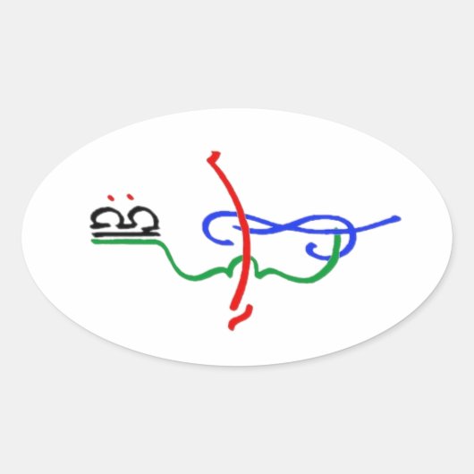 Logo-Aufkleber für Musicale Ovaler Aufkleber (Vorderseite)