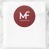 Logo-Aufkleber für MuslimFoodies Runder Aufkleber (Tasche)