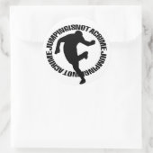 Logo-Aufkleber für offiziell Jumpstyle Runder Aufkleber (Tasche)