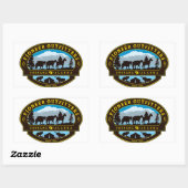 Logo-Aufkleber für Pioneer Outfitters Rechteckiger Aufkleber (Blatt)