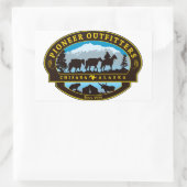 Logo-Aufkleber für Pioneer Outfitters Rechteckiger Aufkleber (Tasche)