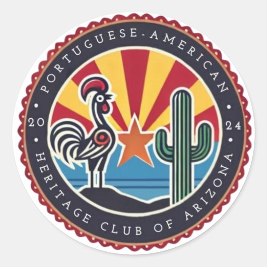 Logo-Aufkleber für PortAz #1 Runder Aufkleber (Vorderseite)