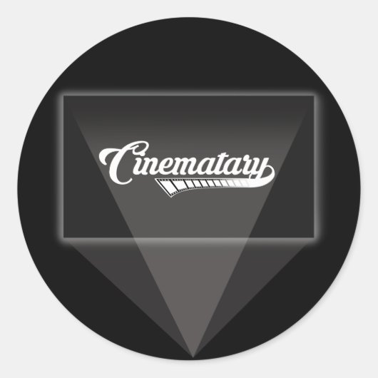 Logo-Aufkleber für Projekte Runder Aufkleber (Vorderseite)