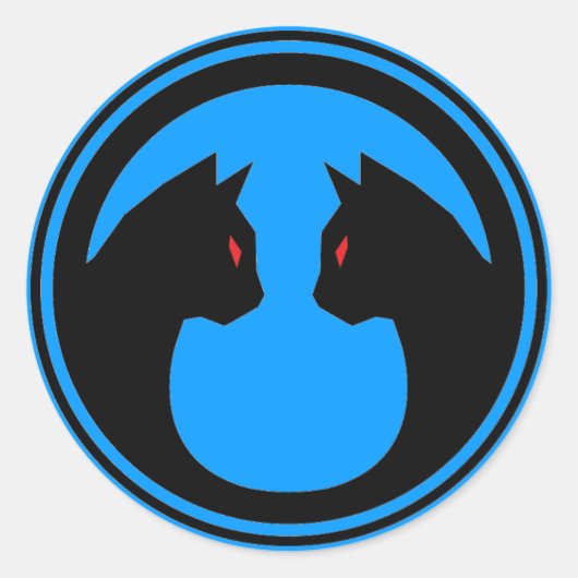 Logo-Aufkleber für Schlachttiere (Blatt 20) Runder Aufkleber (Vorderseite)