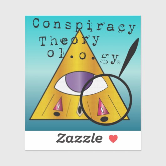 Logo-Aufkleber für Verschwörungstheorie Aufkleber (Blatt)
