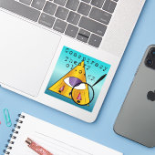 Logo-Aufkleber für Verschwörungstheorie Aufkleber (Laptop mit iPhone)