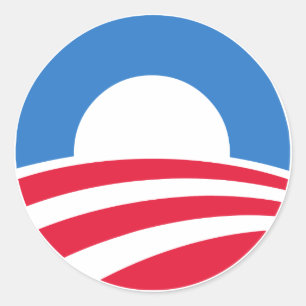 Logo-Aufkleber Präsidenten-Barack Obama Runder Aufkleber