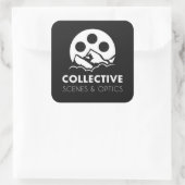 Logo-Aufkleber Quadratischer Aufkleber (Tasche)