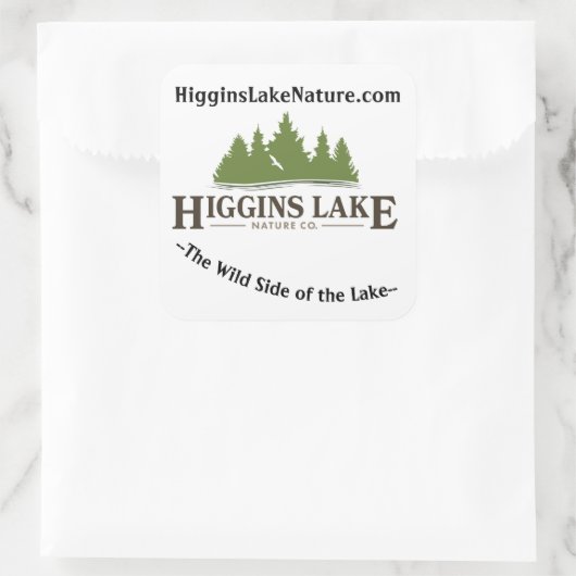 Logo-Aufkleber Quadratischer Aufkleber (Tasche)