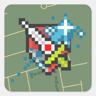 Logo-Aufkleber Quadratischer Aufkleber