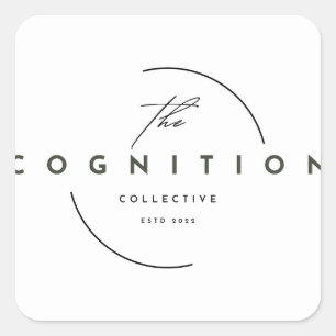 Logo-Aufkleber Quadratischer Aufkleber