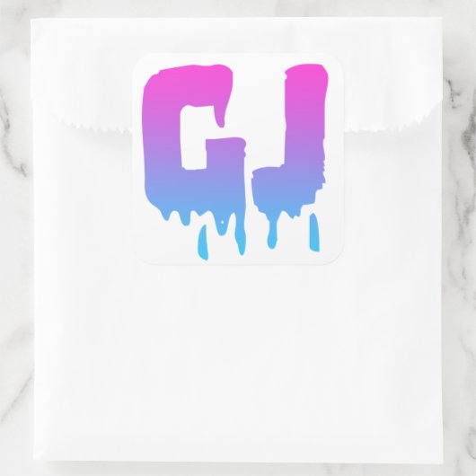 Logo-Aufkleber Quadratischer Aufkleber (Tasche)