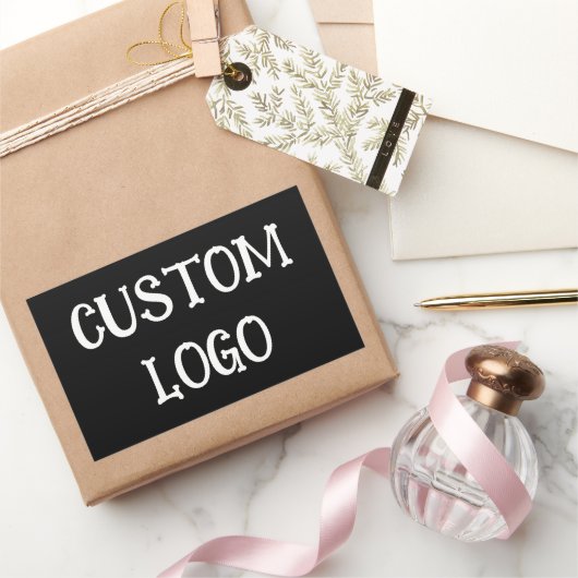 Logo-Aufkleber Rechteckiger Aufkleber (Schenken)