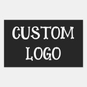 Logo-Aufkleber Rechteckiger Aufkleber (Vorderseite)