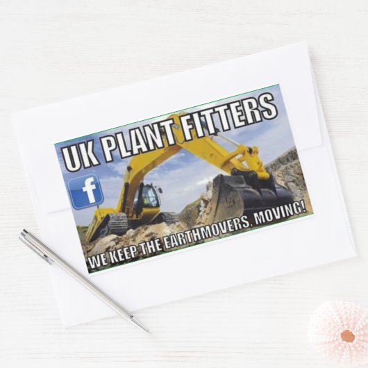 Logo-Aufkleber Rechteckiger Aufkleber (Umschlag)