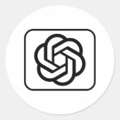 Logo-Aufkleber Runder Aufkleber (Vorderseite)