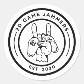 Logo-Aufkleber Runder Aufkleber (Vorderseite)