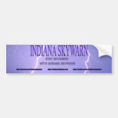 Logo-Autoaufkleber Indianas Skywarn Autoaufkleber (Vorne)