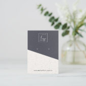 Logo B für die Schwarz-weiße Textur-Keramik "Herin Visitenkarte (Stehend Vorderseite)