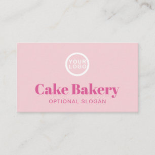 Logo Bäcker Konditor Bakery I Pink Visitenkarte