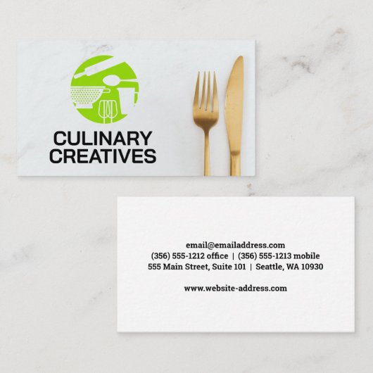 Logo "Backtools" | Silberware Visitenkarte (Vorne/Hinten)